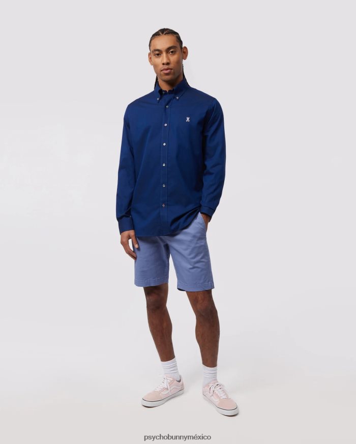 camisa oxford de manga larga para hombre ArmadaR46422375 Psycho Bunny