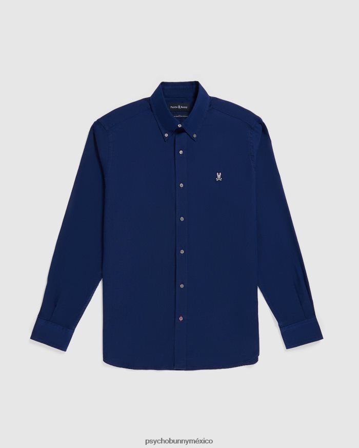 camisa oxford de manga larga para hombre ArmadaR46422375 Psycho Bunny