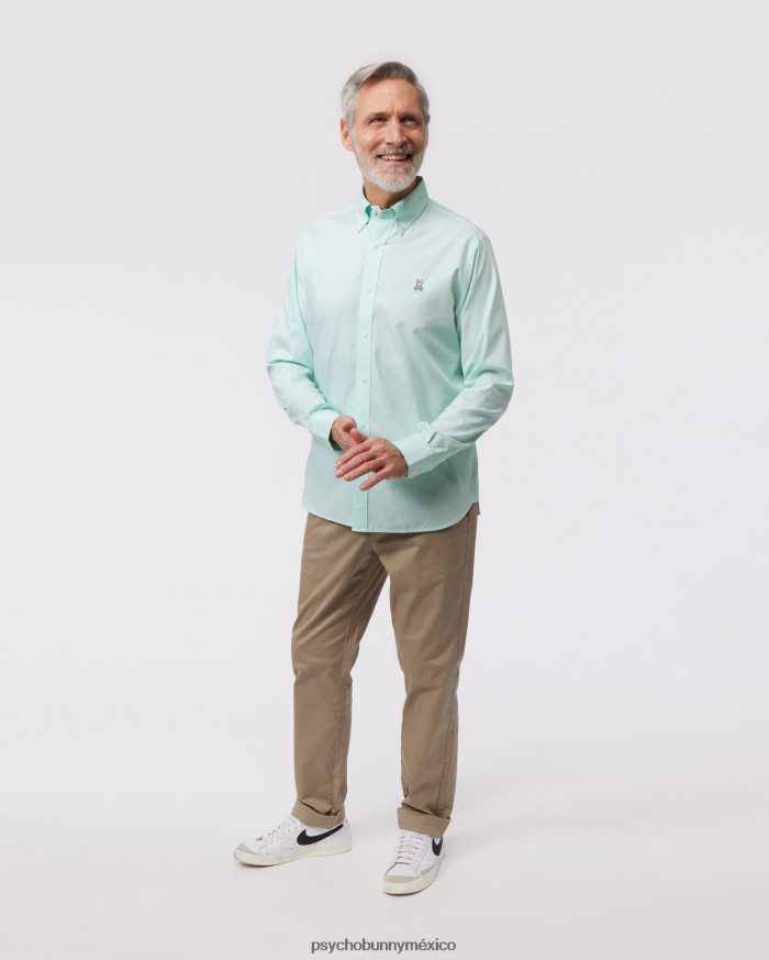 camisa oxford de manga larga para hombre mentaR46422371 Psycho Bunny