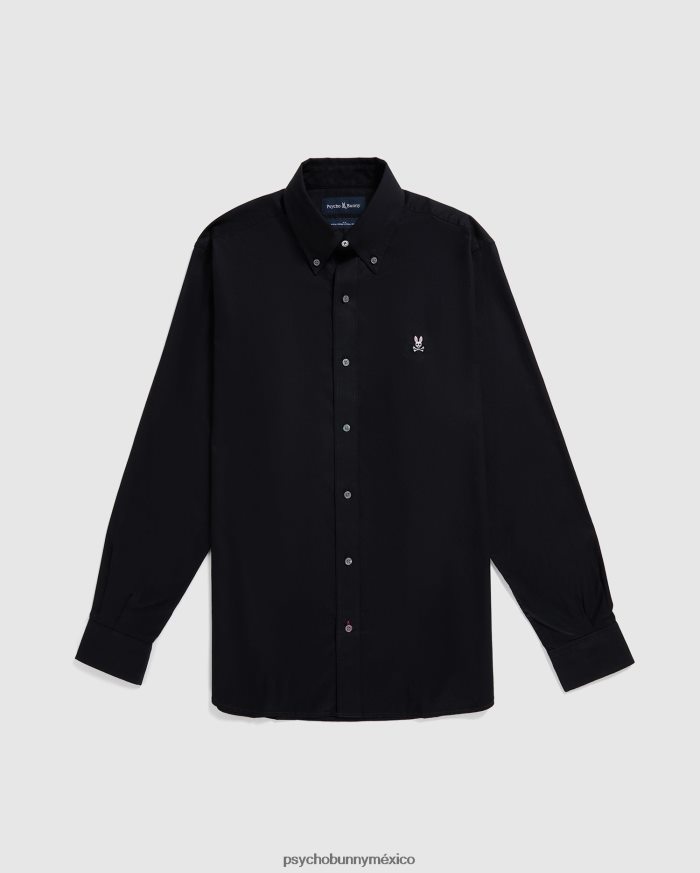 camisa oxford de manga larga para hombre negroR46422379 Psycho Bunny