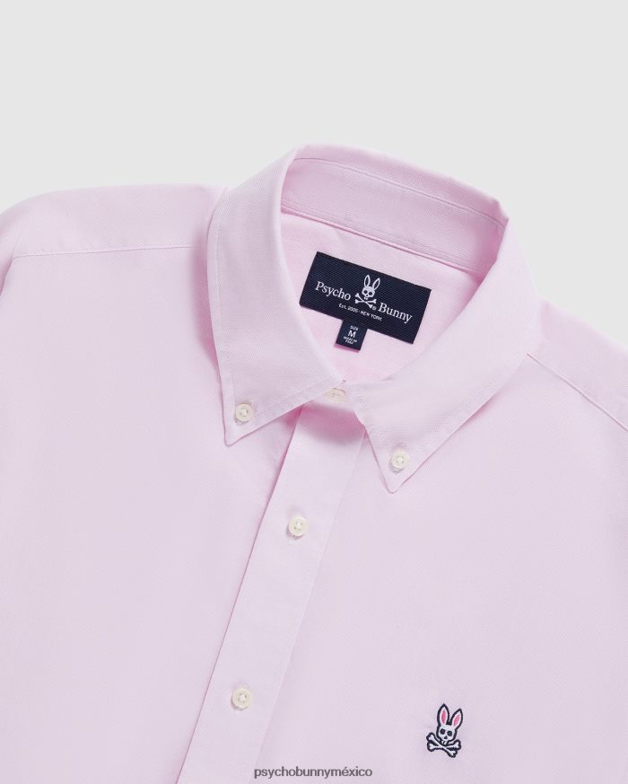 camisa oxford de manga larga para hombre rosaR46422381 Psycho Bunny
