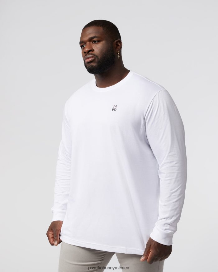equipo clásico de manga larga para hombre grande y alto blancoR46422431 Psycho Bunny