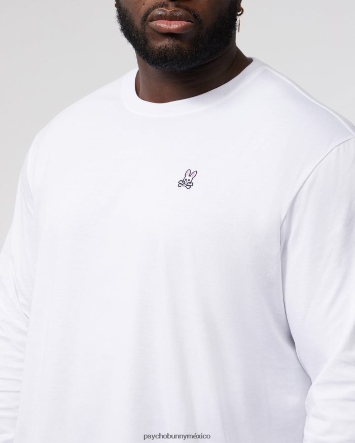 equipo clásico de manga larga para hombre grande y alto blancoR46422431 Psycho Bunny