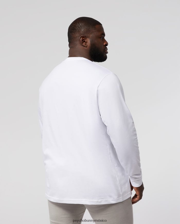 equipo clásico de manga larga para hombre grande y alto blancoR46422431 Psycho Bunny