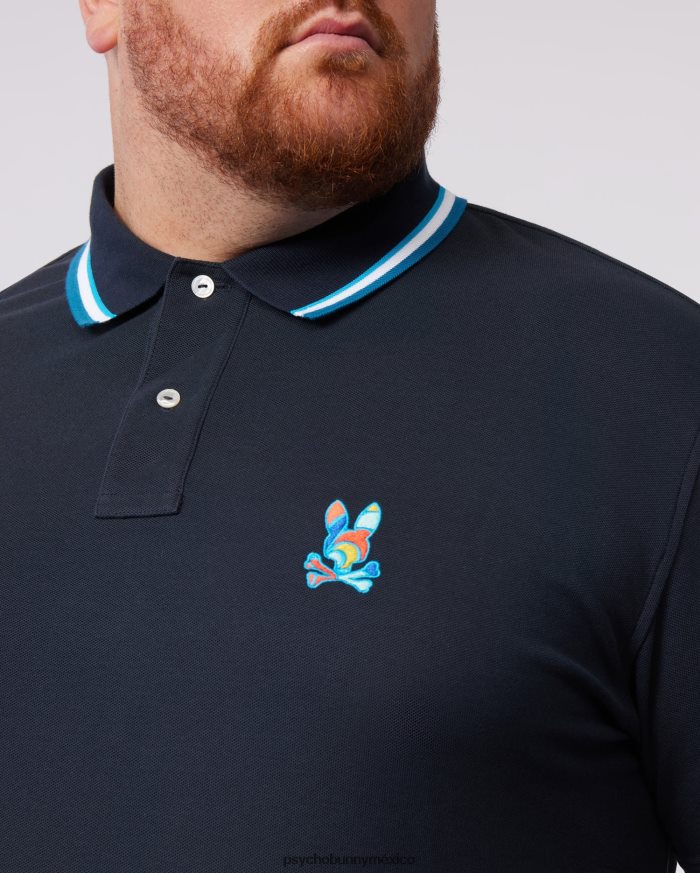 polo a rayas con cuello hilsboro grande y alto para hombre ArmadaR46422425 Psycho Bunny