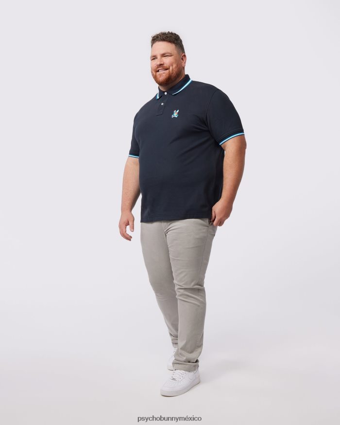 polo a rayas con cuello hilsboro grande y alto para hombre ArmadaR46422425 Psycho Bunny
