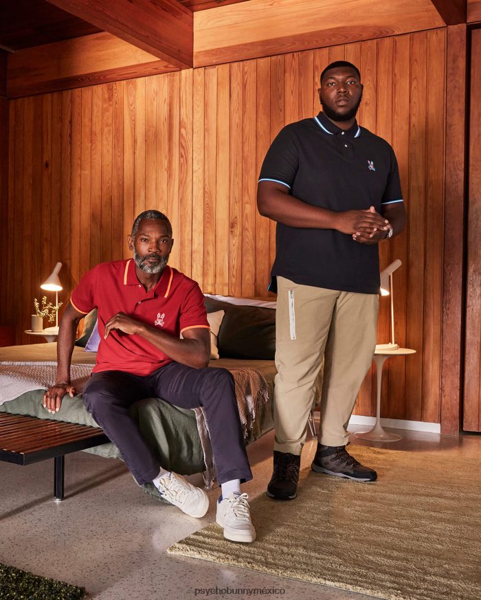 polo a rayas con cuello hilsboro grande y alto para hombre ArmadaR46422425 Psycho Bunny