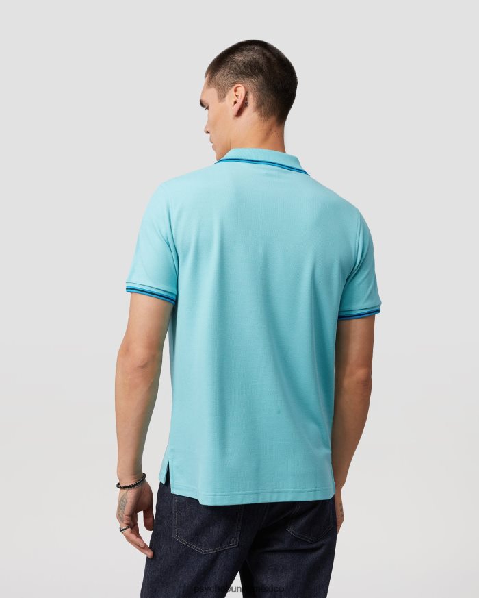 polo bordado gresham para hombre azul costeroR4642268 Psycho Bunny