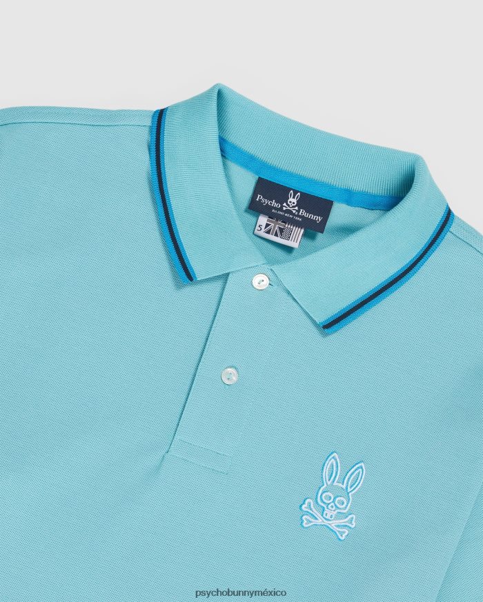 polo bordado gresham para hombre azul costeroR4642268 Psycho Bunny