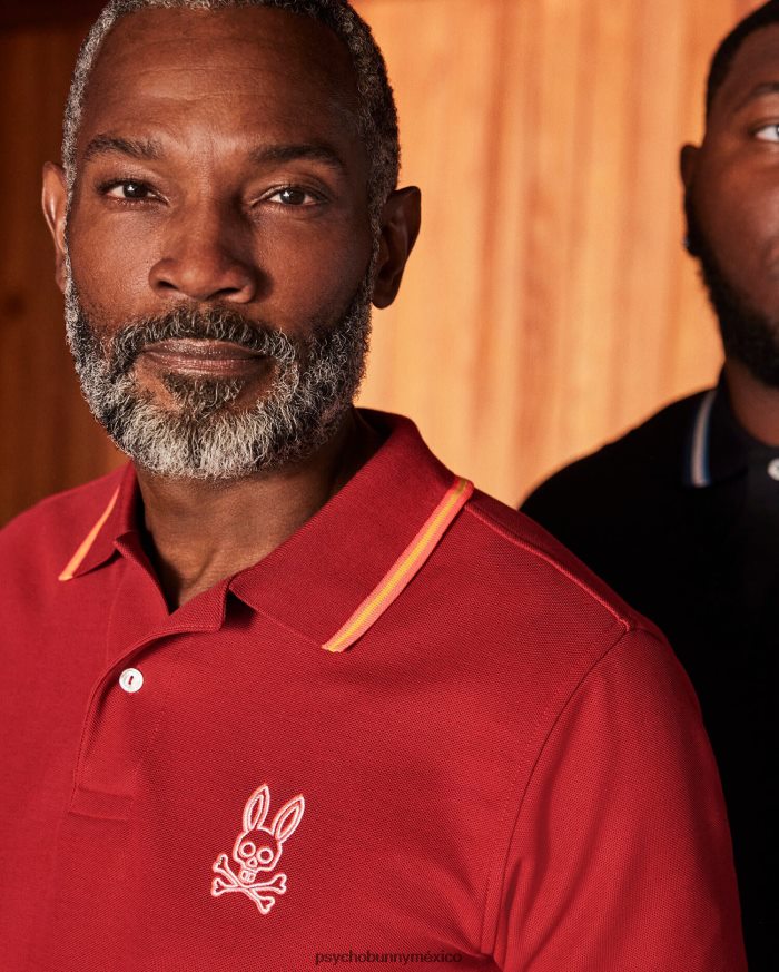 polo bordado gresham para hombre río rojoR4642293 Psycho Bunny