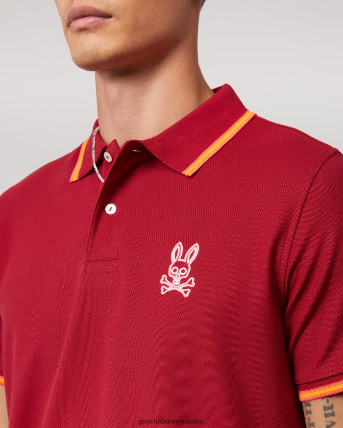 polo bordado gresham para hombre río rojoR4642293 Psycho Bunny