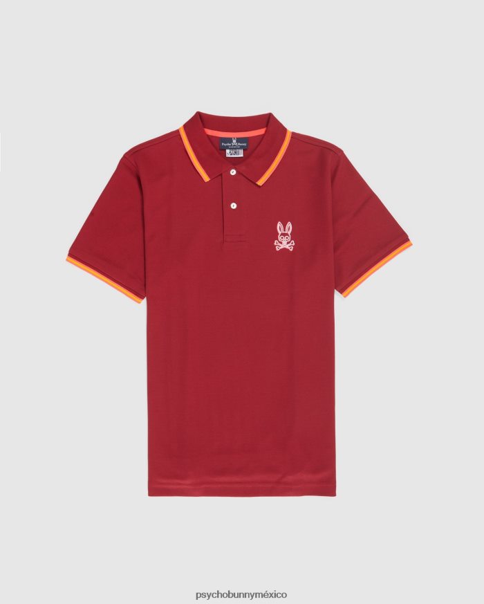 polo bordado gresham para hombre río rojoR4642293 Psycho Bunny