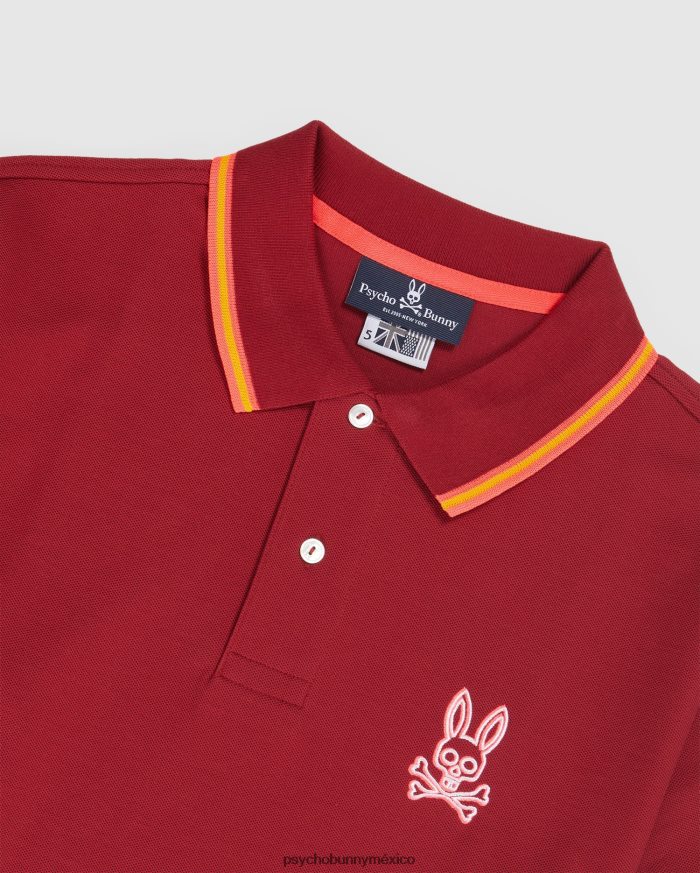 polo bordado gresham para hombre río rojoR4642293 Psycho Bunny