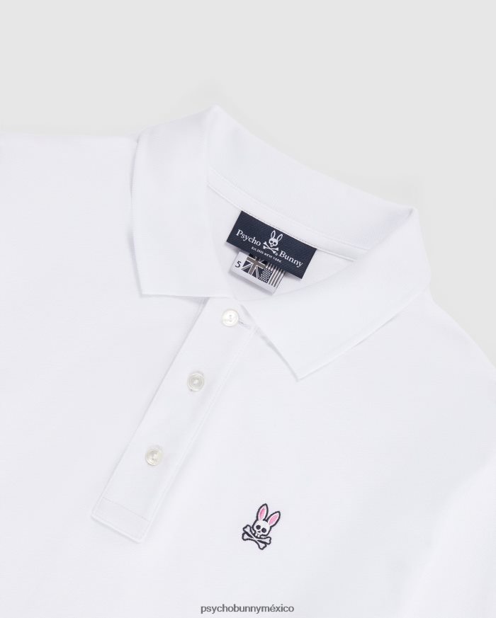 polo clásico de manga larga para hombre blancoR4642236 Psycho Bunny