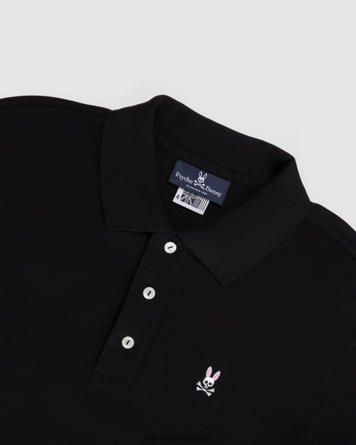 polo clásico de manga larga para hombre negroR4642237 Psycho Bunny