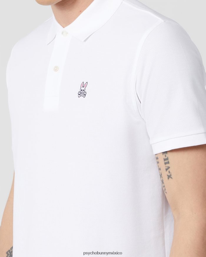 polo clásico para hombre blancoR4642233 Psycho Bunny