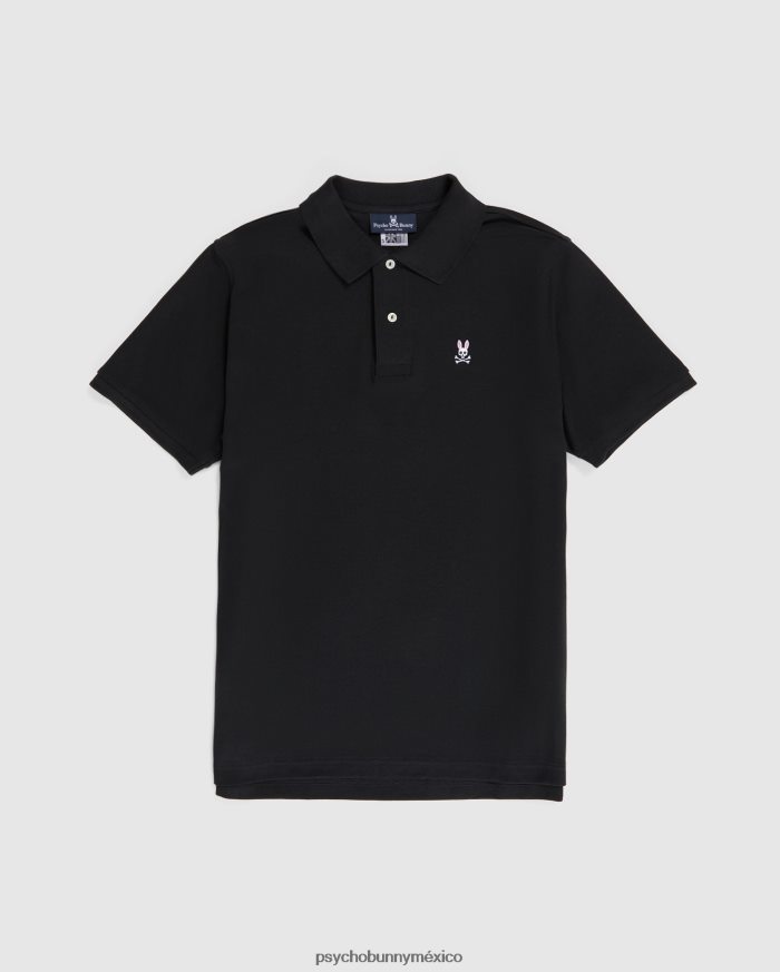 polo clásico para hombre grande y alto negroR46422426 Psycho Bunny