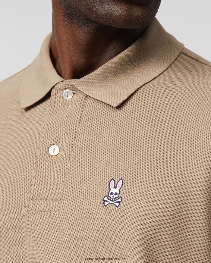 polo clásico para hombre marrón antiguoR4642231 Psycho Bunny