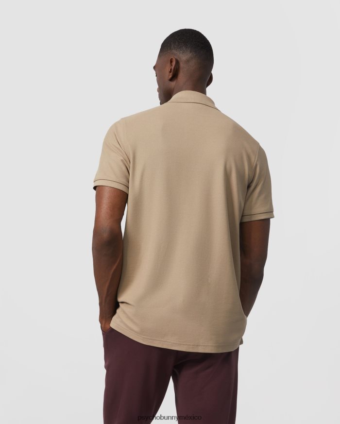 polo clásico para hombre marrón antiguoR4642231 Psycho Bunny
