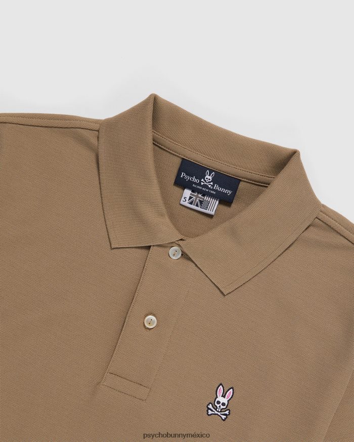 polo clásico para hombre marrón antiguoR4642231 Psycho Bunny