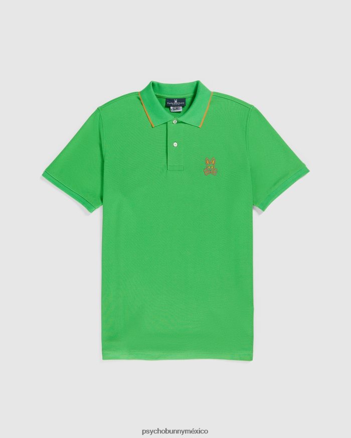polo coda bordado para hombre césped verdeR4642290 Psycho Bunny