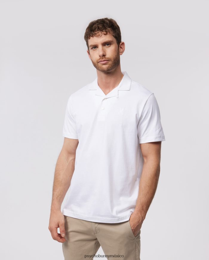 polo crowe de punto liso para hombre blancoR4642256 Psycho Bunny