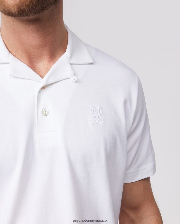 polo crowe de punto liso para hombre blancoR4642256 Psycho Bunny