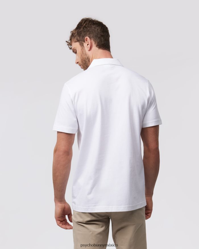 polo crowe de punto liso para hombre blancoR4642256 Psycho Bunny