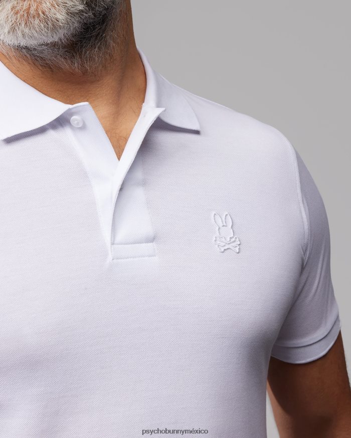 polo de contorno para hombre blancoR4642260 Psycho Bunny