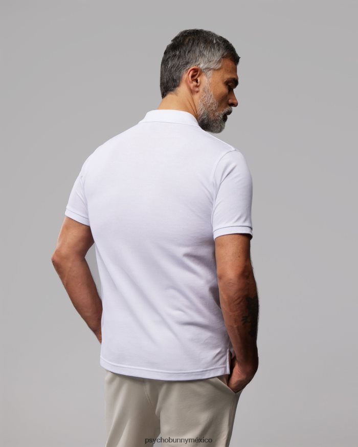 polo de contorno para hombre blancoR4642260 Psycho Bunny