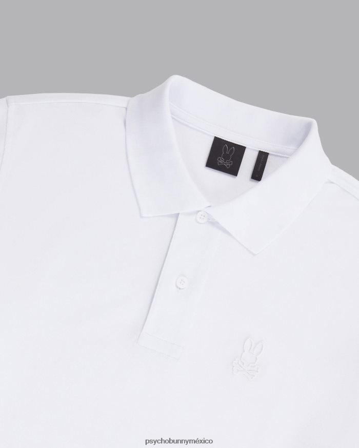 polo de contorno para hombre blancoR4642260 Psycho Bunny