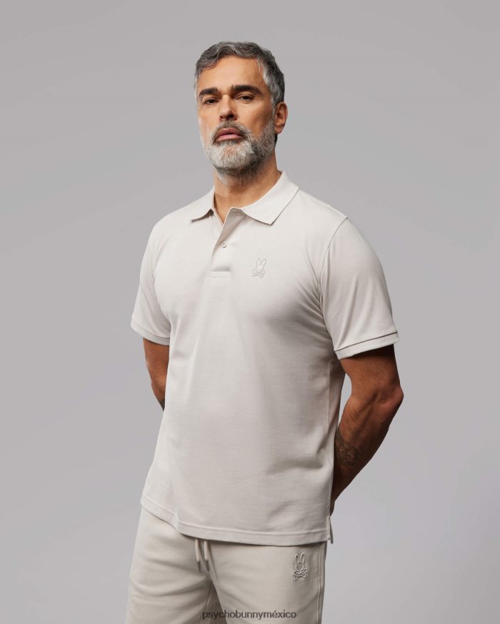 polo de contorno para hombre lino naturalR4642223 Psycho Bunny