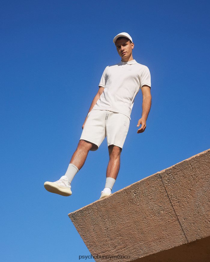 polo de contorno para hombre lino naturalR4642223 Psycho Bunny