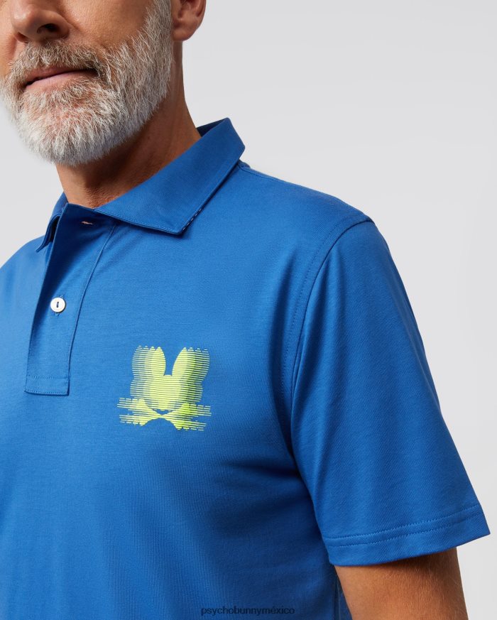 polo de jersey turing para hombre azul niloR4642289 Psycho Bunny