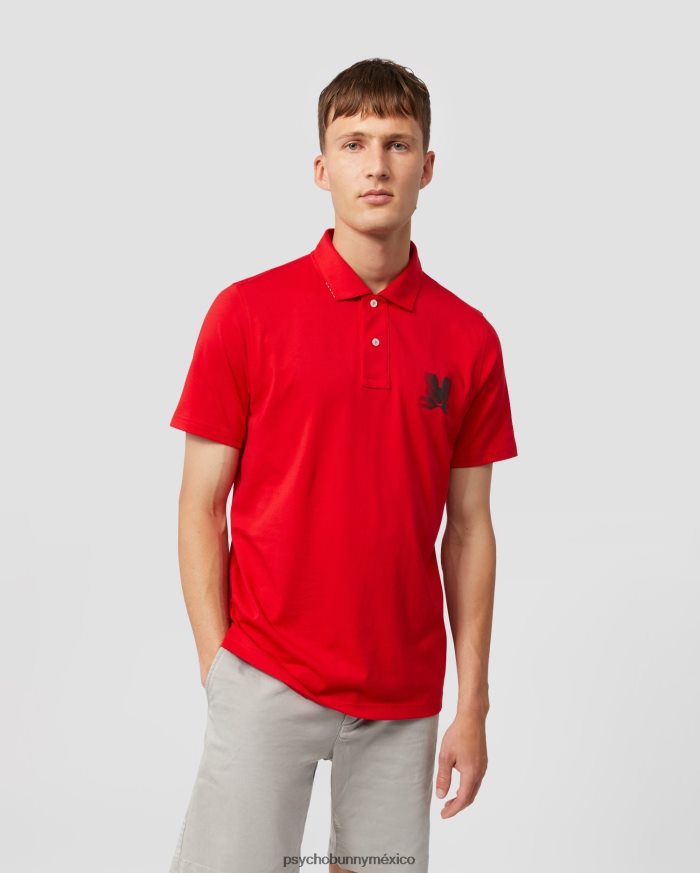 polo de jersey turing para hombre rojo brillanteR4642276 Psycho Bunny