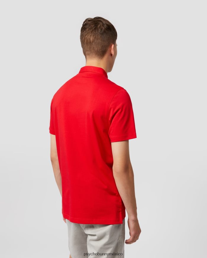 polo de jersey turing para hombre rojo brillanteR4642276 Psycho Bunny