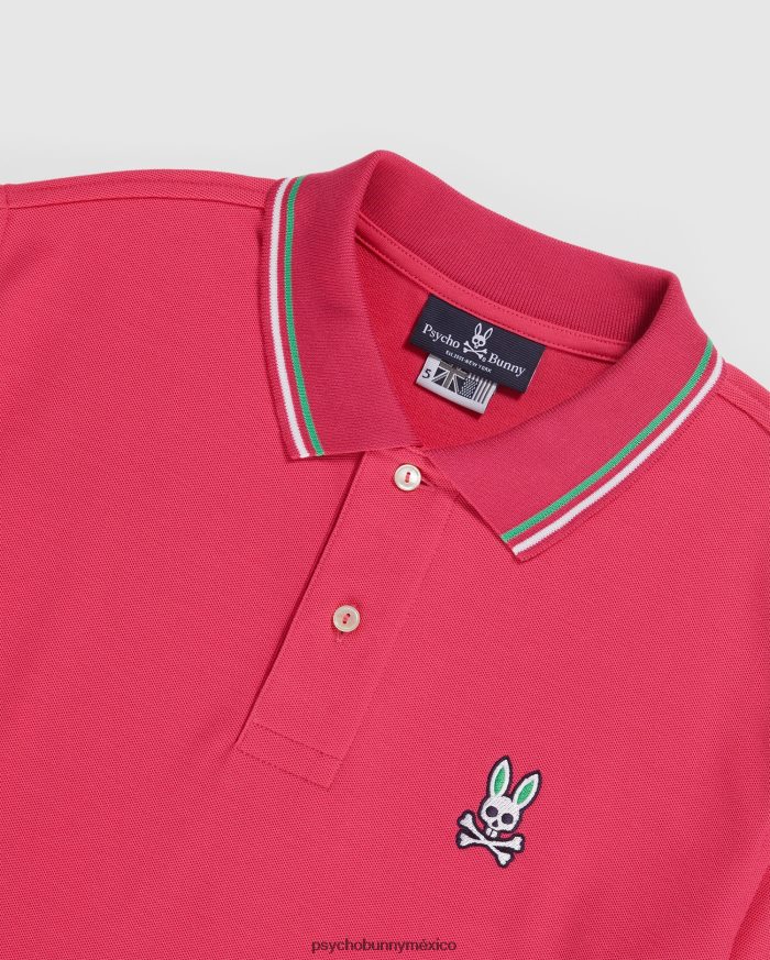 polo de moda a rayas con cuello sona para hombre sorbeteR4642277 Psycho Bunny