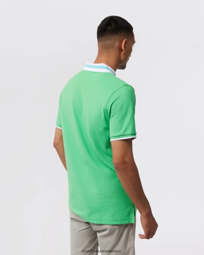 polo de moda alva piqué para hombre Kelly verdeR464227 Psycho Bunny