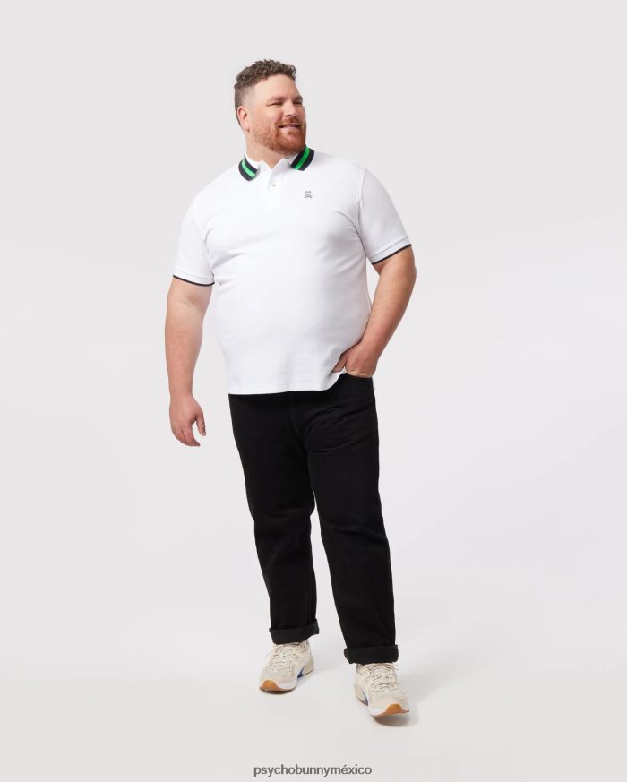 polo de moda alva piqué para hombre grande y alto blancoR46422400 Psycho Bunny