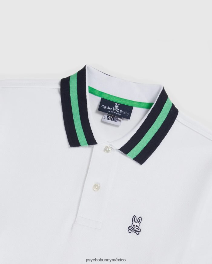 polo de moda alva piqué para hombre grande y alto blancoR46422400 Psycho Bunny