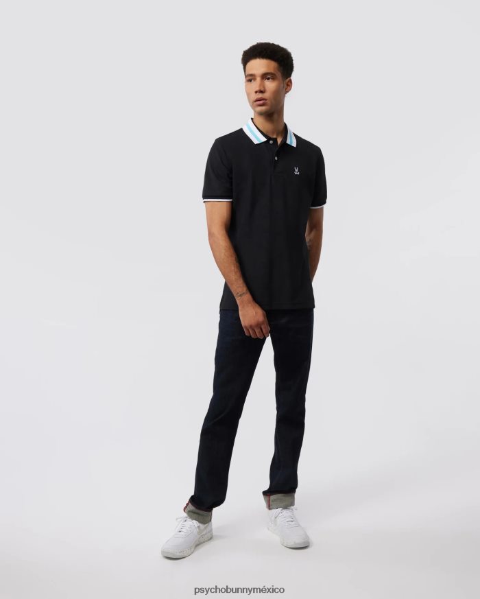 polo de moda alva piqué para hombre negroR4642249 Psycho Bunny