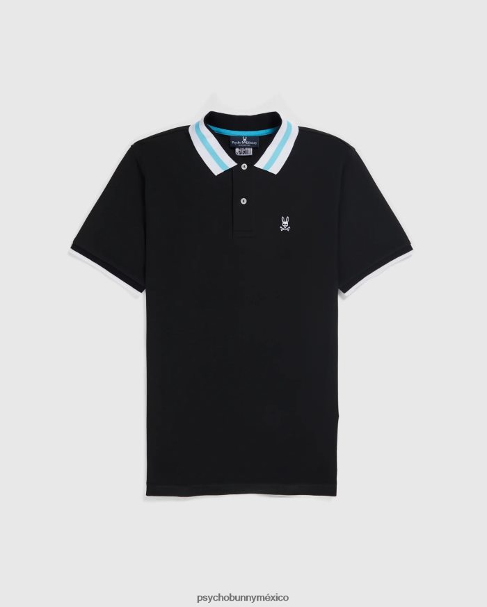 polo de moda alva piqué para hombre negroR4642249 Psycho Bunny