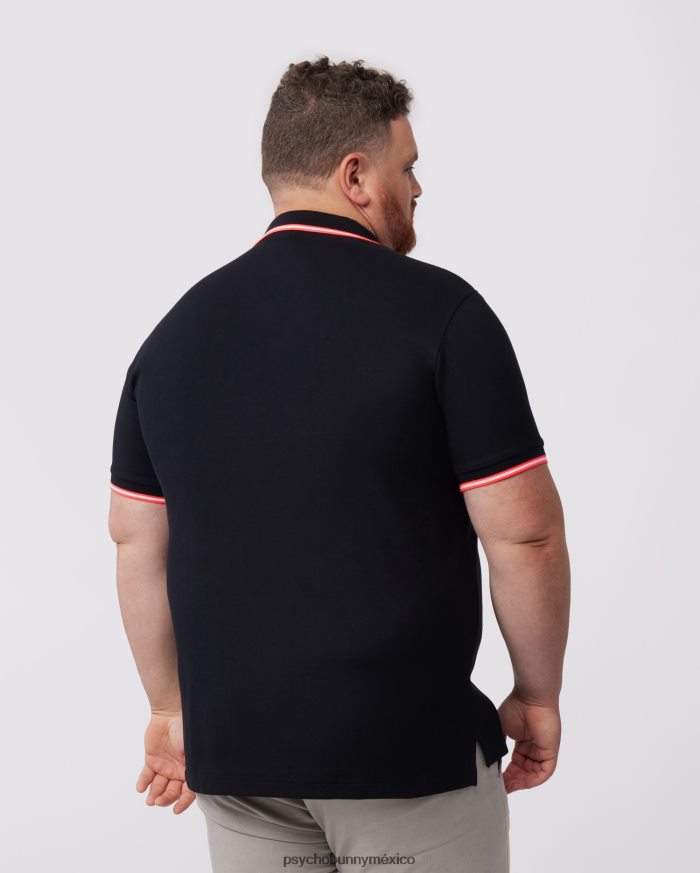 polo de moda bordado gresham grande y alto para hombre negroR46422421 Psycho Bunny