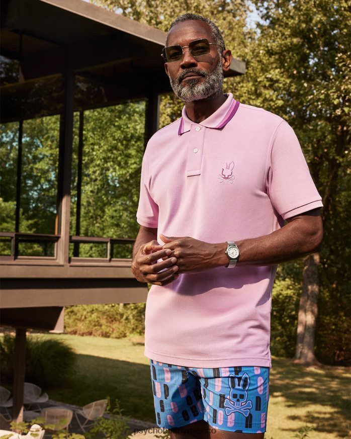 polo de moda calle para hombre orquídeaR4642265 Psycho Bunny