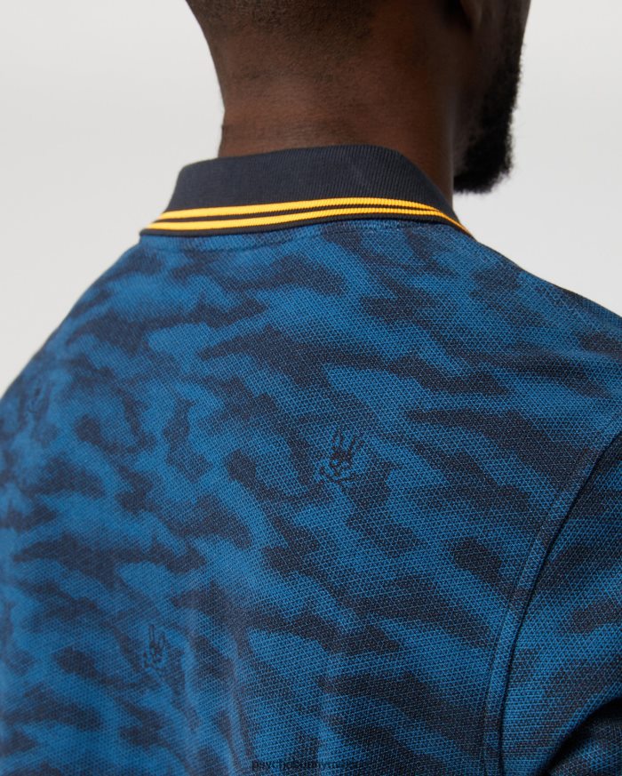 polo de moda de camuflaje rockaway para hombre Mar EgeoR4642274 Psycho Bunny