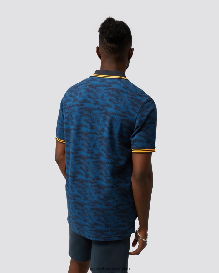 polo de moda de camuflaje rockaway para hombre Mar EgeoR4642274 Psycho Bunny