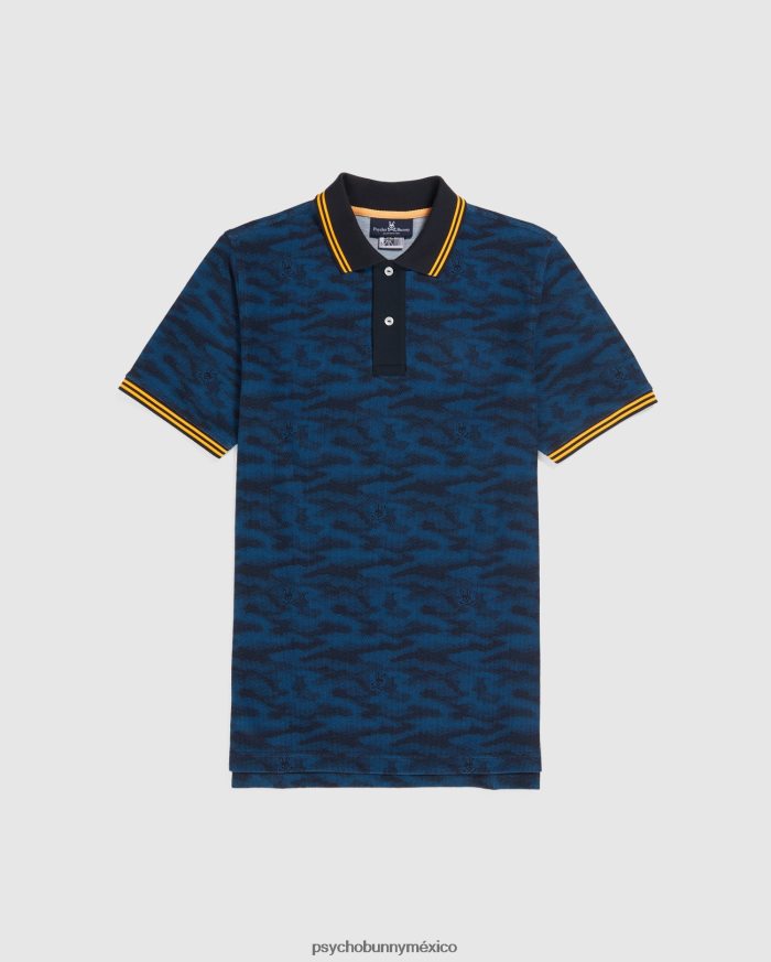 polo de moda de camuflaje rockaway para hombre Mar EgeoR4642274 Psycho Bunny
