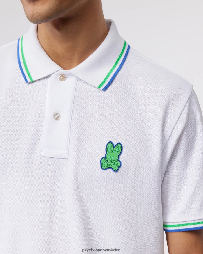 polo de moda de piqué bancos para hombre blancoR4642226 Psycho Bunny