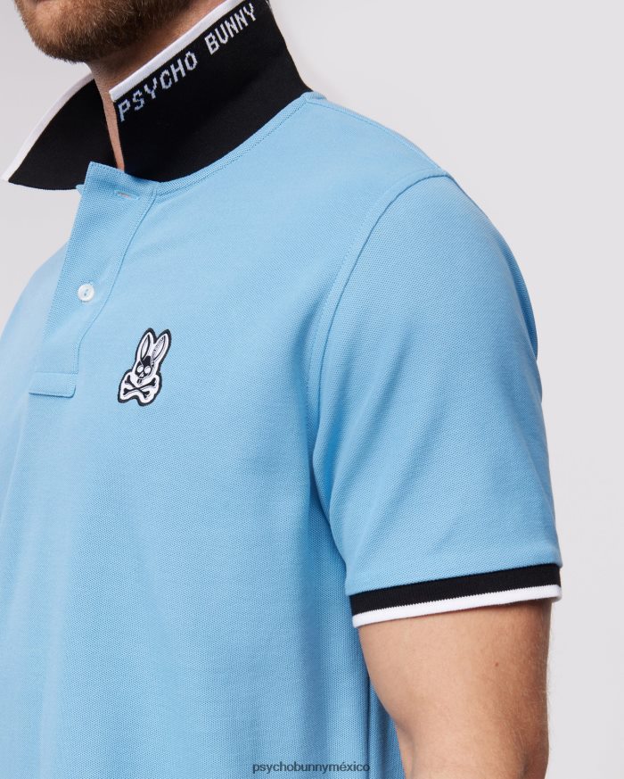 polo de moda de piqué de sarga para hombre cielo de montanaR4642228 Psycho Bunny