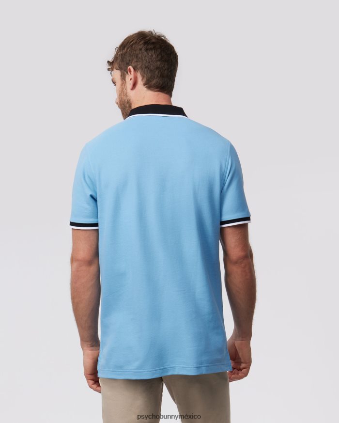 polo de moda de piqué de sarga para hombre cielo de montanaR4642228 Psycho Bunny